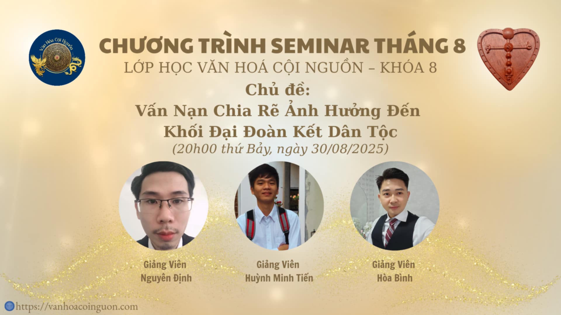 Buổi 23 Khóa 8 – Chương Trình Hội Thảo Và Vấn Đáp Các Bài Giảng Tháng 8