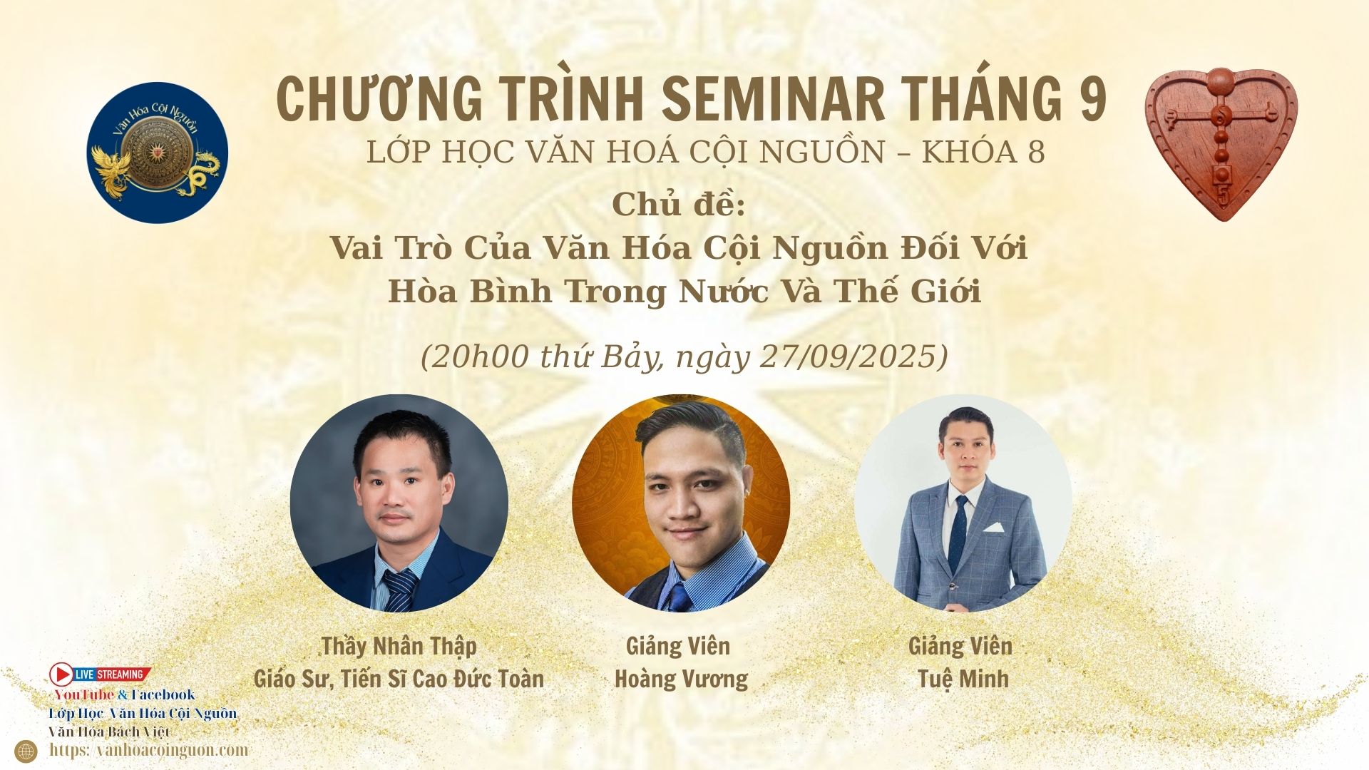 Buổi 27 Khóa 8 – Chương Trình Seminar Tháng 9
