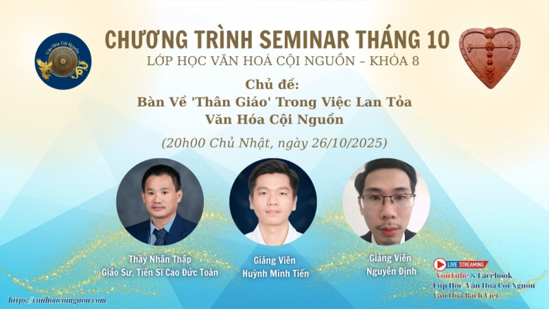 Buổi 31 Khóa 8 – Chương Trình Seminar Tháng 10